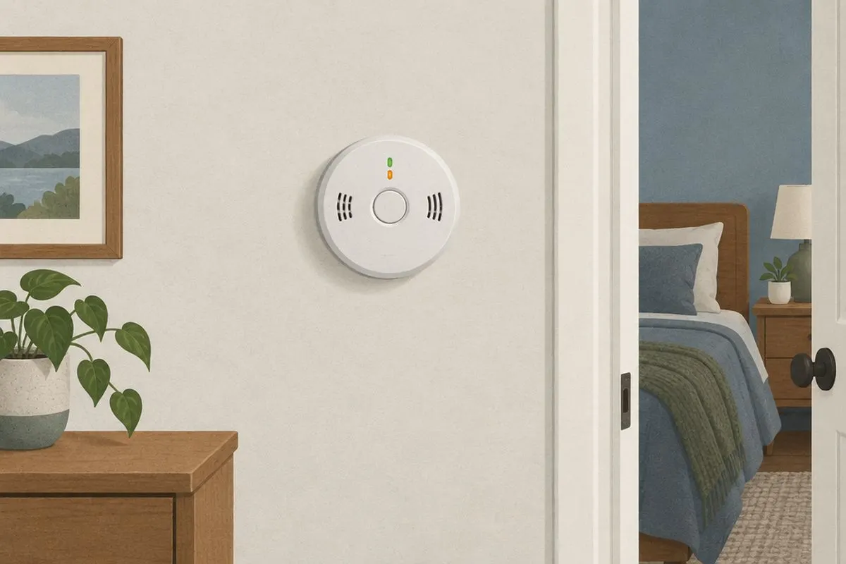 Illustration: Combination Smoke & Carbon Monoxide Alarm