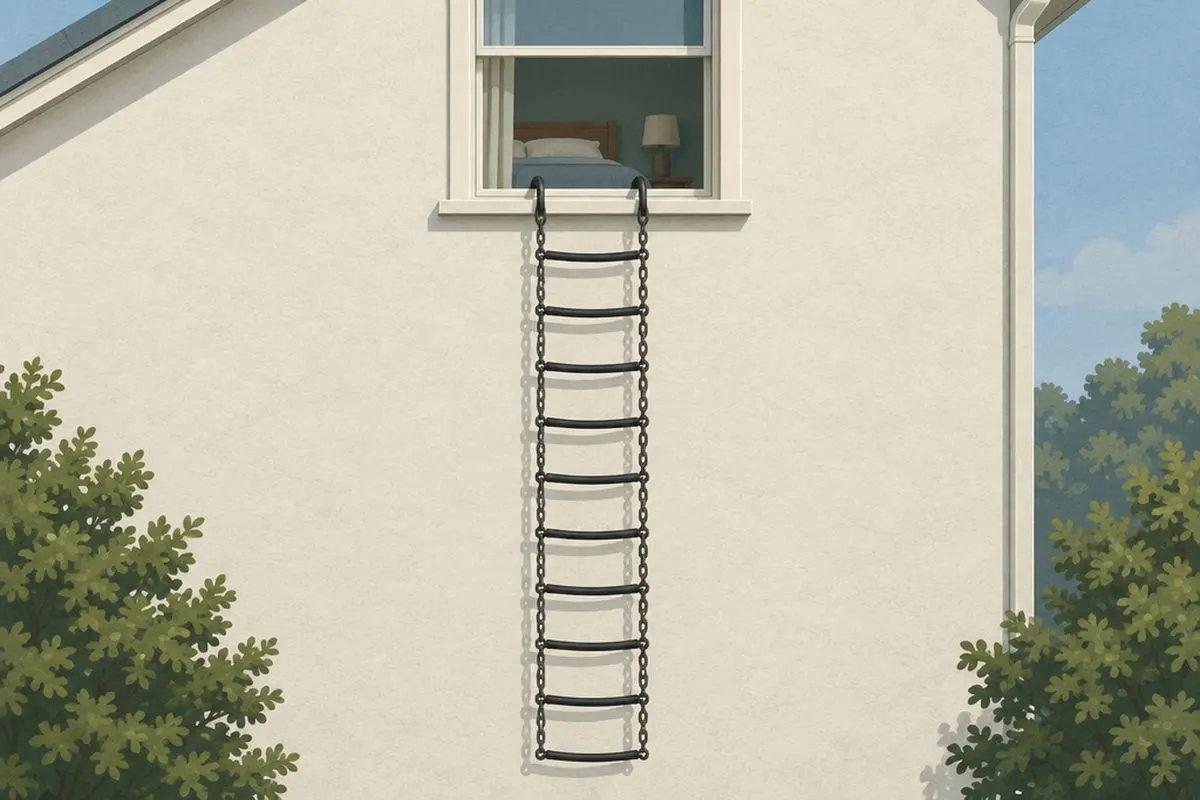 Illustration: Portable Fire Escape Ladder