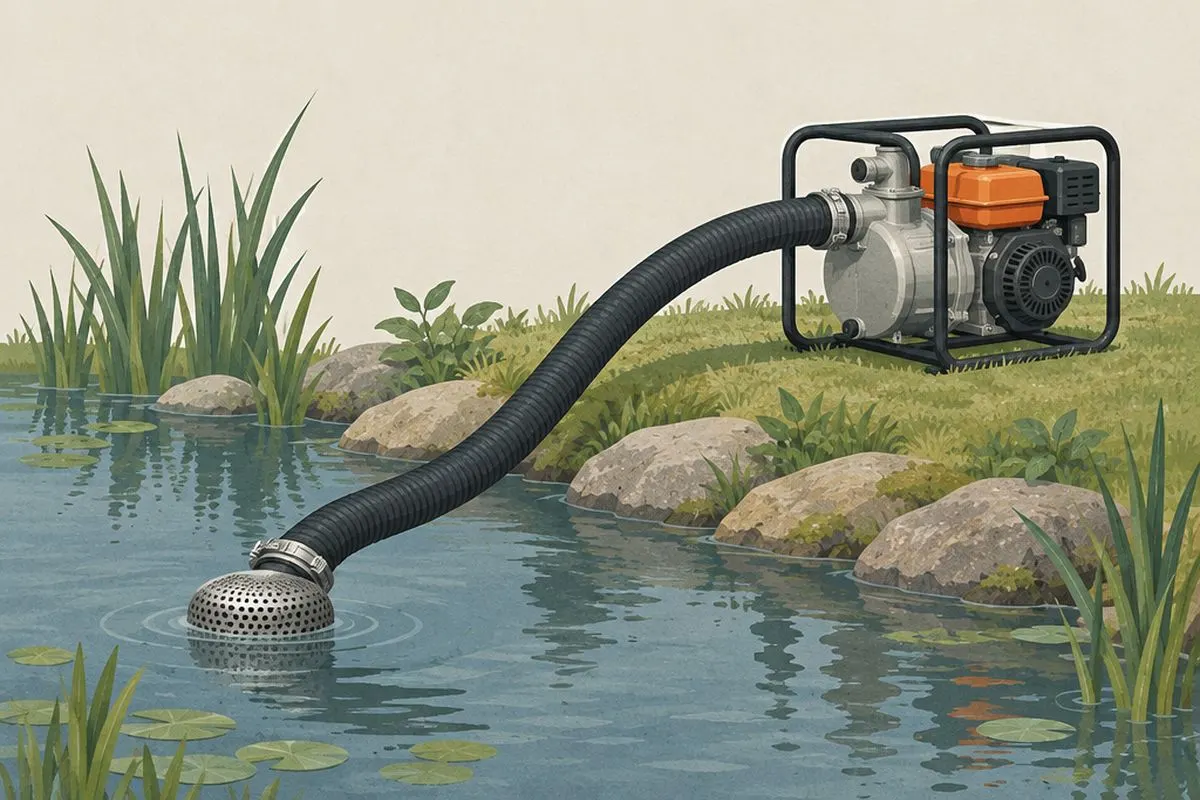 Illustration: Hard Suction Hose & Low-Level Strainer