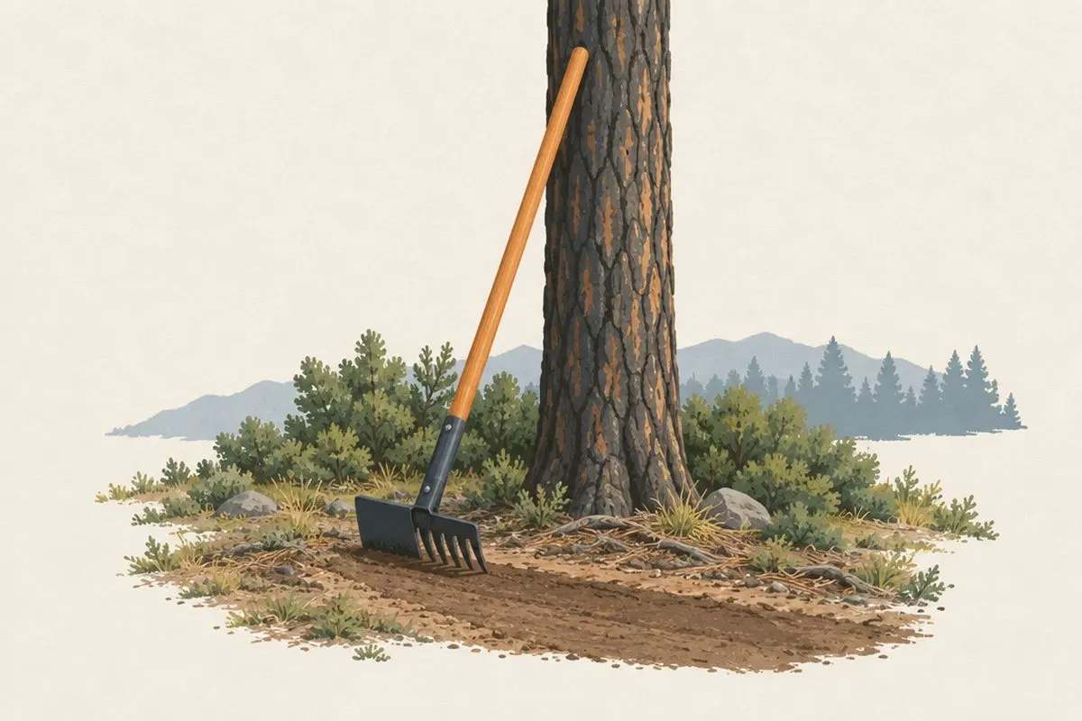 Illustration: McLeod Fire Rake / Hoe