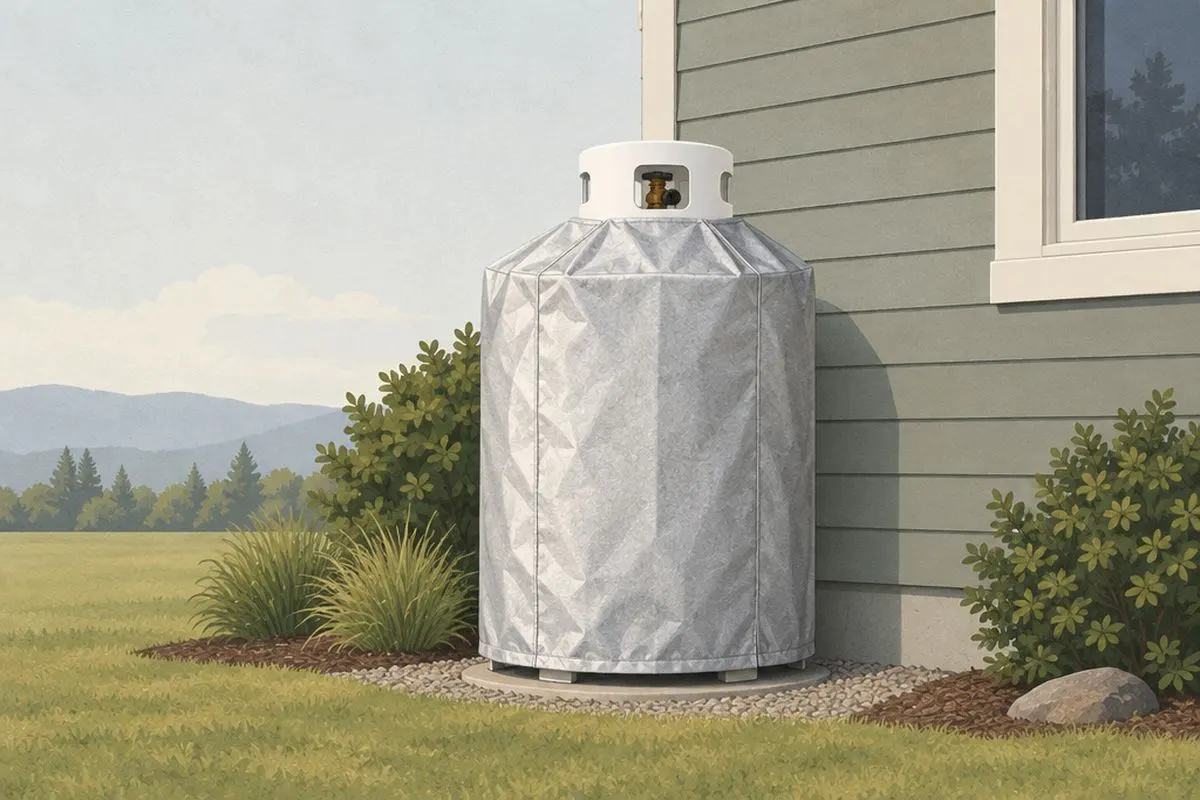 Illustration: Fire-Resistant Propane Tank Cover
